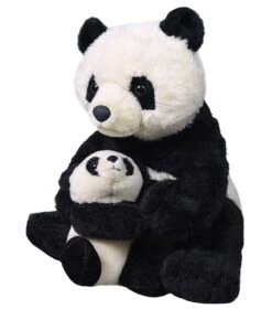 Wild Republic 19398 Panda Mit Kind Ca 40 Cm Plüsch Mit Öko-Füllung