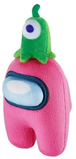 Among Us Plüsch Kuscheltier Ca 13cm - Rosa Mit Alien
