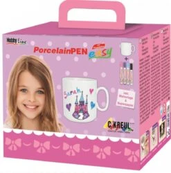Hobby Line PorcelainPen Easy Komplett-Set Tasse Porzellanmaler Kreativset
