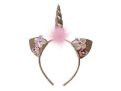 Kinder Haarreif Mit Ohren Für Kleine Prinzessinnen 31059 Horn Und Ohren Gold