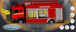 Speedzone D/C Feuerwehr Mit Try Me Sirene Maßstab 1:48 Freilauf Licht & Sound
