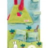 Nici 35505 Puppenkleidung Set Wonderland Garten Schürze, Stiefel, Handschuhe