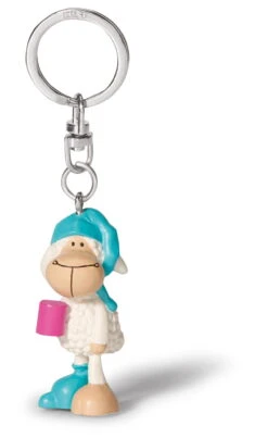 Nici 36934 Keyfriends Schlüsselanhänger Schaf Jolly Sleepy PVC-Figur 5cm