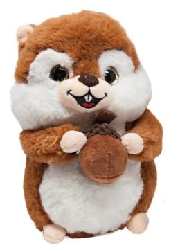 Eichhörnchen Mit Nuss Stofftier Plüsch Ca. 26cm - Braun 3783