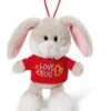 Nici 40182 Hase Mit T-Shirt "Love You" Anhänger Mit Loop 15cm Plüsch Love -Nici || Wild Republic || Depesche Verkäufe 40182 1536x2048