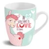 Nici 42712 Tasse Lama All You Need Is Love Porzellan Kaffeetasse Teetasse 310ml -Nici || Wild Republic || Depesche Verkäufe 42712 01 HA Frei 2048x1890