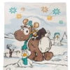 Nici 44158 Kuschel-Decke Winter Glamour Rentier Gans Pinguin 125x160cm Plüsch -Nici || Wild Republic || Depesche Verkäufe 44158 01 HA Frei me