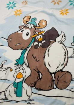 Nici 44158 Kuschel-Decke Winter Glamour Rentier Gans Pinguin 125x160cm Plüsch -Nici || Wild Republic || Depesche Verkäufe 44158 05 ZA me