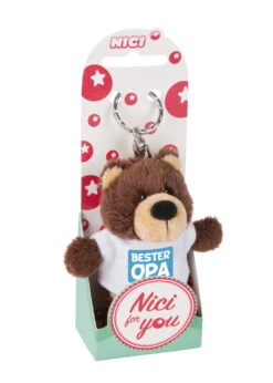 Nici 44706 Schlüsselanhänger Bär Mit T-Shirt Ca 10cm - Bester Opa -Nici || Wild Republic || Depesche Verkäufe 44706 02 ZA Frei 1462x2048