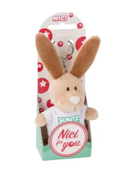 Nici 44725 Schlüsselanhänger Hase Mit T-Shirt Ca 10cm - Schutzengel -Nici || Wild Republic || Depesche Verkäufe 44725 02 ZA Frei 1462x2048