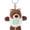 Nici 44727 Schlüsselanhänger Bär Mit T-Shirt Ca 10cm - Viel Erfolg -Nici || Wild Republic || Depesche Verkäufe 44727 01 HA Frei 1463x2048