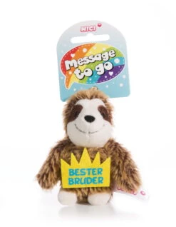 Nici 44852 Message To Go Loop 8cm Faultier – Bester Bruder