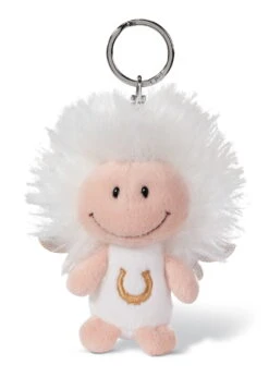 Nici 46120 Schlüsselanhänger Schutzengel Weiß Mit Hufeisen 7cm Plüsch -Nici || Wild Republic || Depesche Verkäufe 46120 02 ZA Frei 1462x2048