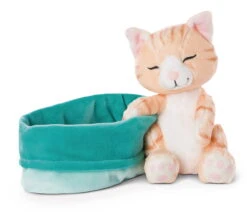 Nici 47145 Sleeping Kitties Schlafende Katze Im Körbchen 16cm Plüsch Rot -Nici || Wild Republic || Depesche Verkäufe 47145 02 ZA Frei 2048x1809