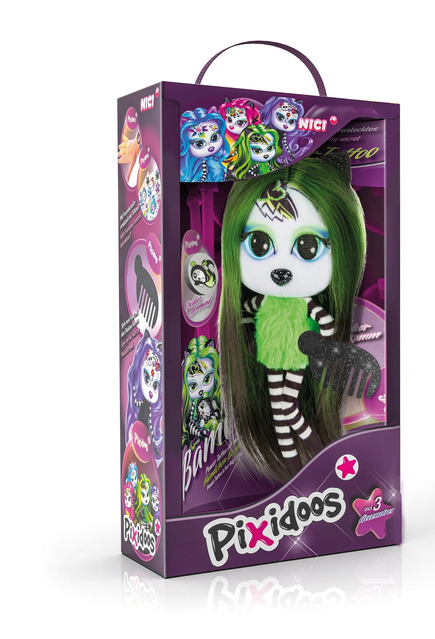 Nici 47506 Pixidoos Bami Grün 20cm 4-tlg Spielset Plüsch In Geschenkverpackung 3 Nici 47506 Pixidoos Bami Grün 20cm 4-tlg Spielset Plüsch In Geschenkverpackung