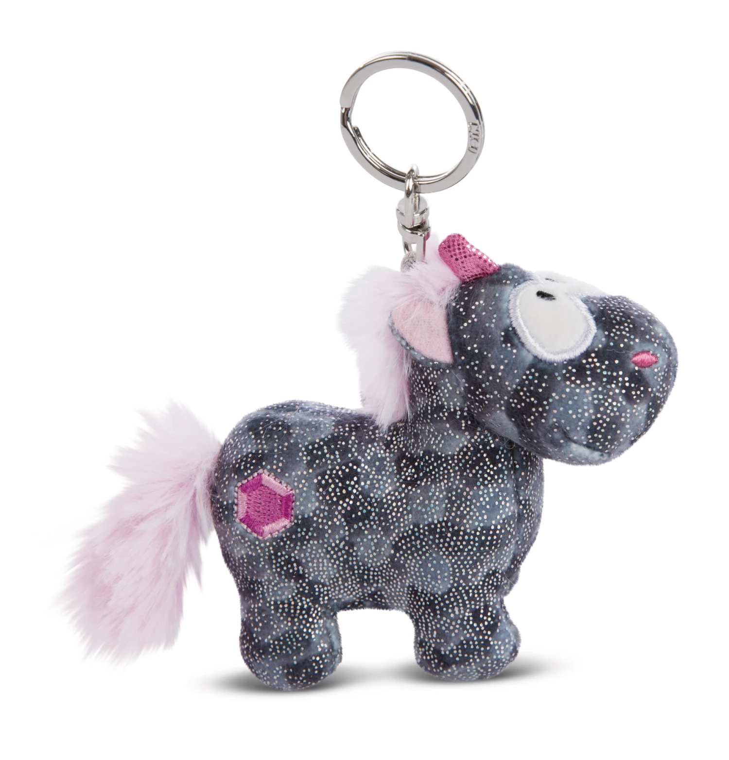 Nici 47648 Schlüsselanhänger Einhorn Diamond Dust Schwarz 10cm Plüsch Glitzernd 3 Nici 47648 Schlüsselanhänger Einhorn Diamond Dust Schwarz 10cm Plüsch Glitzernd