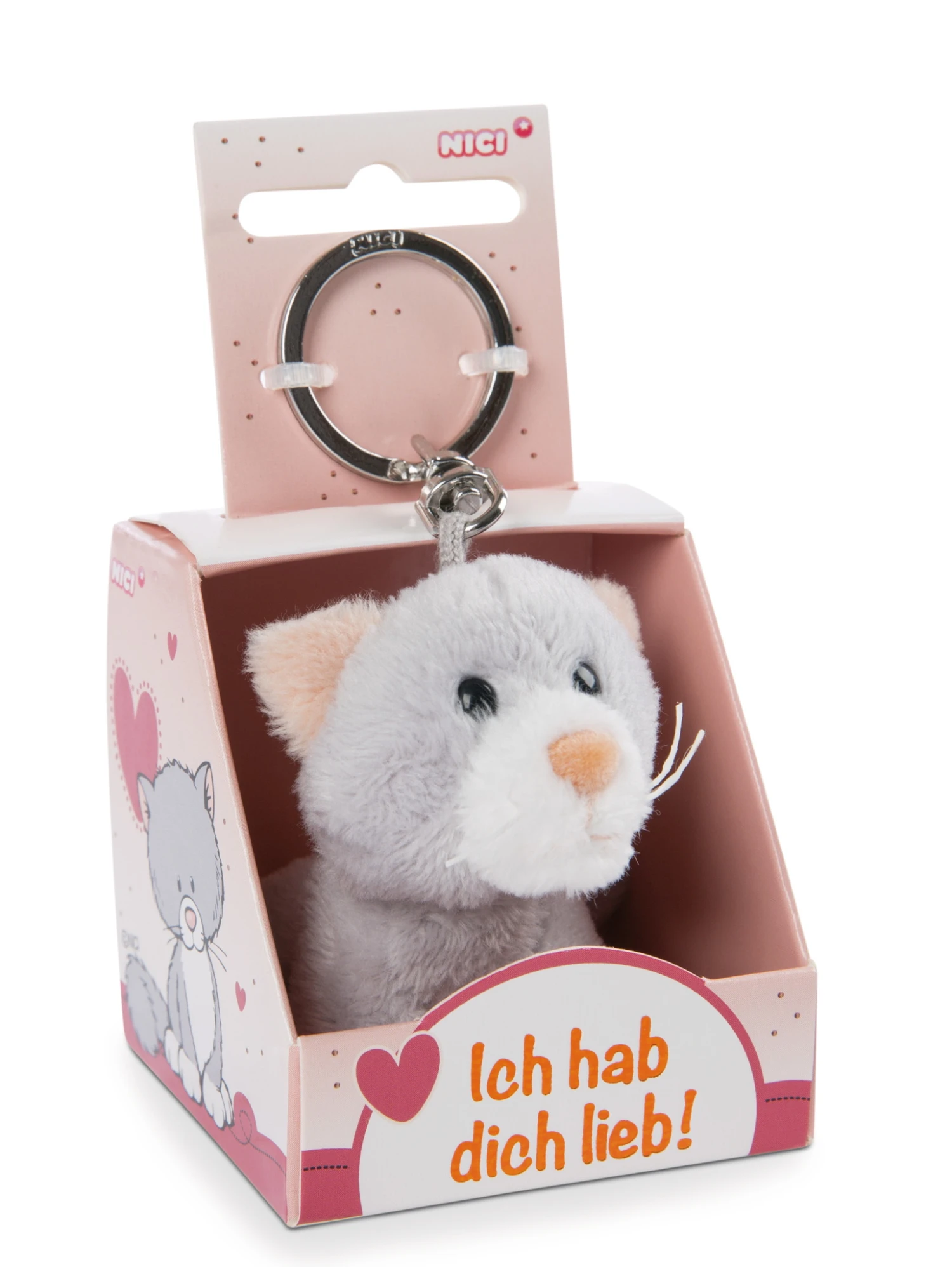 Nici 48125 Schlüsselanhänger Message Friends 6cm - Katze "Ich Hab Dich Lieb!" 3 Nici 48125 Schlüsselanhänger Message Friends 6cm - Katze "Ich Hab Dich Lieb!"