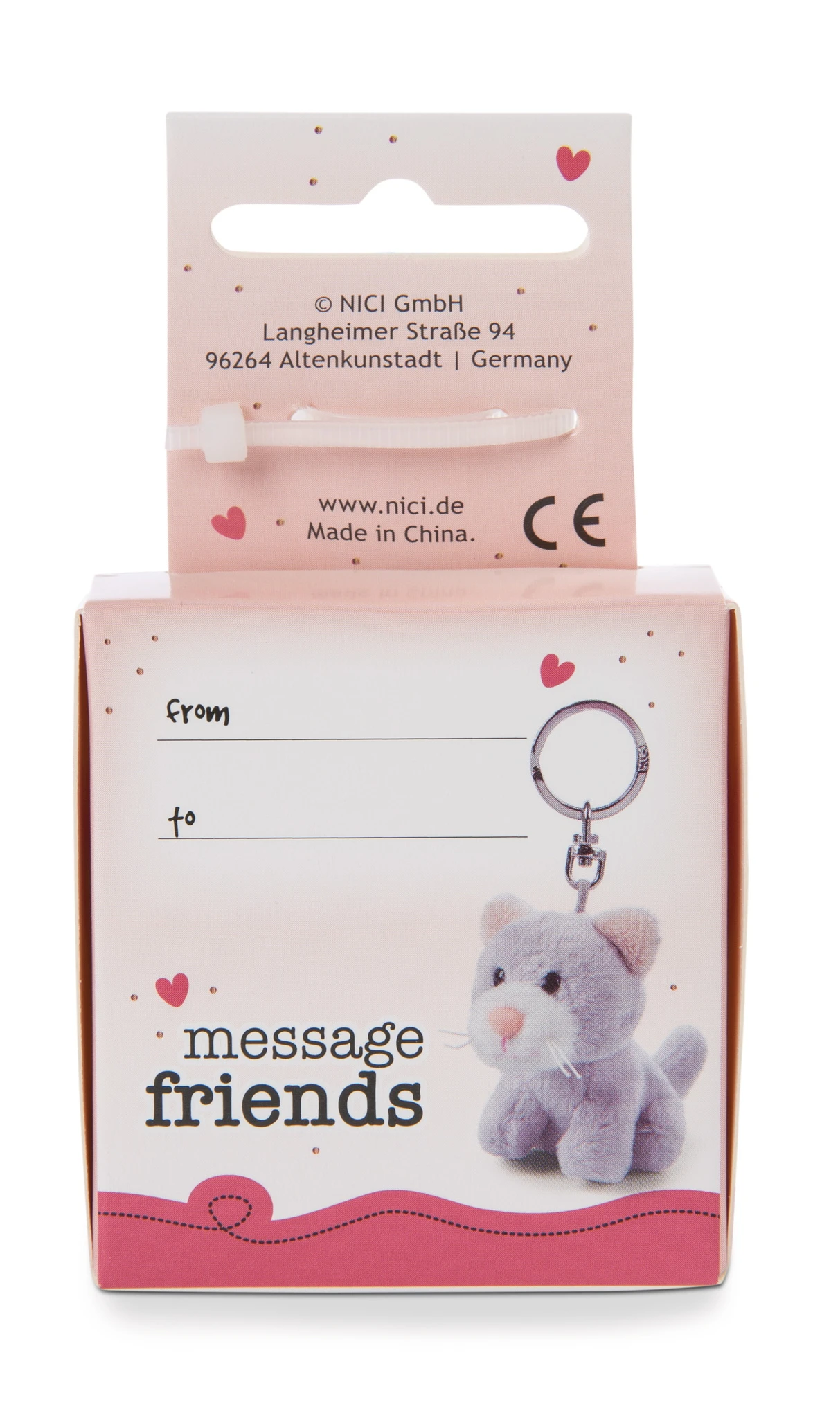 Nici 48125 Schlüsselanhänger Message Friends 6cm - Katze "Ich Hab Dich Lieb!" 4 Nici 48125 Schlüsselanhänger Message Friends 6cm - Katze "Ich Hab Dich Lieb!" – Bild 2