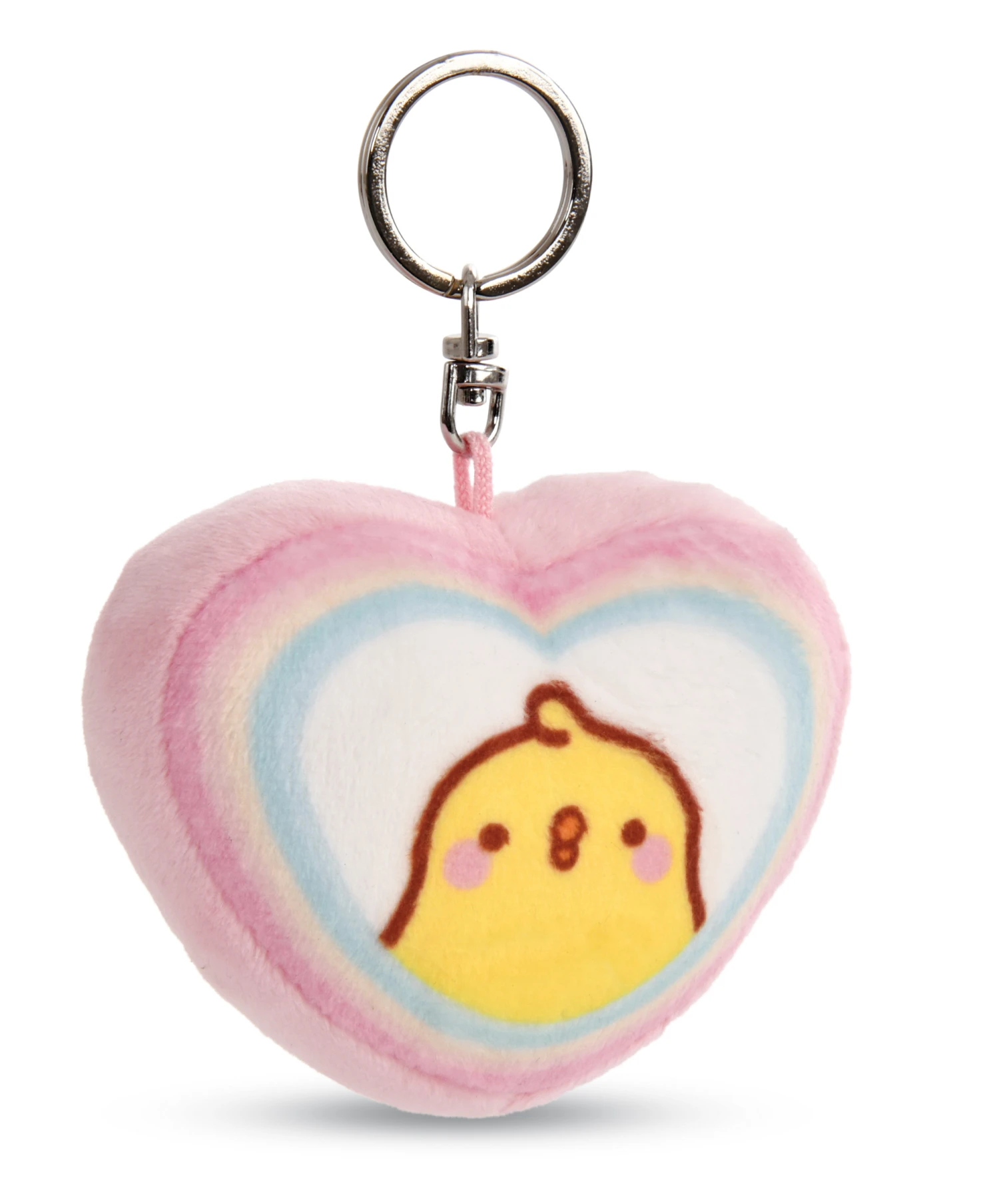 Nici 48222 Schlüsselanhänger Herzförmig PiuPiu Molang Regenbogen 8cm Kawaii 4 Nici 48222 Schlüsselanhänger Herzförmig PiuPiu Molang Regenbogen 8cm Kawaii – Bild 2