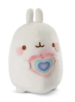 Nici 48224 Molang Mit Regenbogenherz 16cm Stretch-Plüsch Im Karton Kawaii -Nici || Wild Republic || Depesche Verkäufe 48224 02 ZA Frei