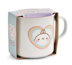 Nici 48234 Tasse Molang Regenbogen In Geschenkverpackung Porzellan 400ml Kawaii -Nici || Wild Republic || Depesche Verkäufe 48235 01 HA Frei