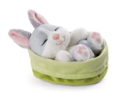 Nici 48706 Sleeping Pets Bunnies Hase Grau 12cm Schlafend Im Körbchen Grün -Nici || Wild Republic || Depesche Verkäufe 48706 02 ZA Frei 2048x1537