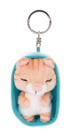 Nici 48837 Schlüsselanhänger Sleeping Pets 10cm Plüsch - Katze Braun Getigert -Nici || Wild Republic || Depesche Verkäufe 48837 02 ZA Frei 1132x2048