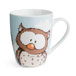 Nici 48938 Tasse Eule Oscar Porzellan Ca 310ml Mit Banderole 10x8cm Kaffeetasse -Nici || Wild Republic || Depesche Verkäufe 48938 03 ZA weiss 2025x2048