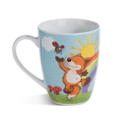 Nici 49165 Tasse Fuchs Fridalie & Regenbogen Porzellan 310ml Forest Friends -Nici || Wild Republic || Depesche Verkäufe 49165 03 ZA weiss 2048x2037