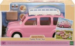 EPOCH Sylvanian Families 5535 Familienauto Rosa Mit Picknickzubehör Ca 26cm