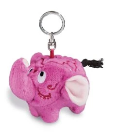 Nici 41340 Schlüsselanhänger Jolly Yoga Lila Elefant Curcuma 10cm Bb Plüsch