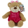 Plüsch Bär "It's A Girl" Sitzend 25cm / Gesamtgröße 34cm Kuscheltier Kwikki
