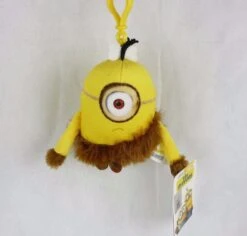 Minions Bag Clip Schlüssenanhänger Anhänger Caveman STUART Ca 15cm Plüsch