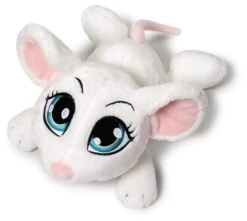 Nici 37765 Sweet Hearts Maus Weiß Liegend Ca 15cm Plüsch Schlenker Kuscheltier