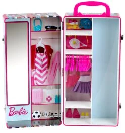 Theo Klein Barbie Kleiderkoffer Für Puppen Mit Platz Für 2 Puppen Inkl. Garderobe 5801 -Nici || Wild Republic || Depesche Verkäufe 5801 Barbie Kleiderkoffer INNENANSICHT FS Kopie