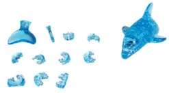 HCM Kinzel Crystal Puzzle 3D - Großer Delfin 95 Teile Ca. 18cm 59115 -Nici || Wild Republic || Depesche Verkäufe 59115 D 1