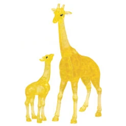 HCM Kinzel Crystal Puzzle 3D - Giraffenpaar Mit Baby 38 Teile Ca. 10cm 59177