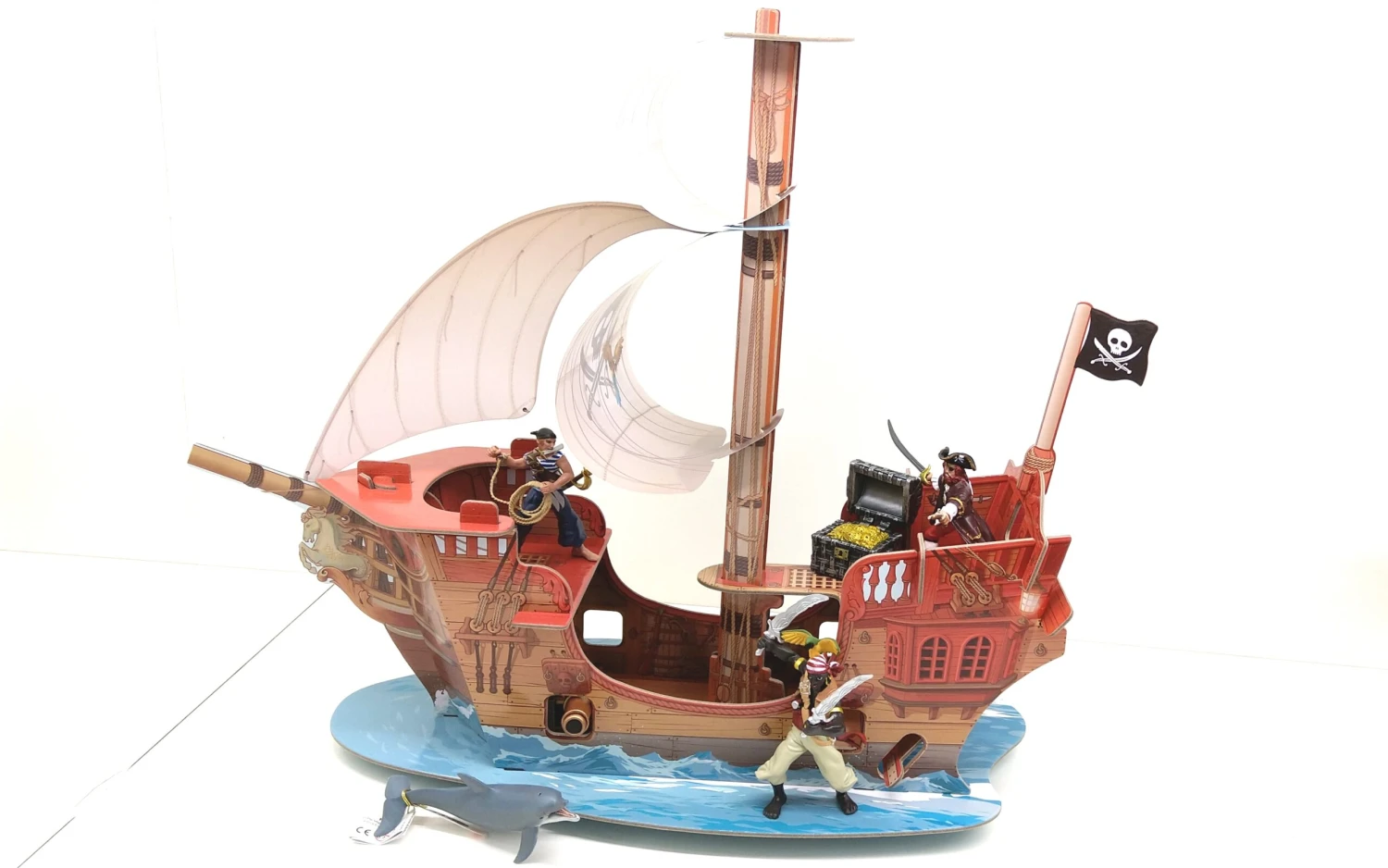 Papo 60256 Piratenschiff Aus Hochwertig Bedruckter Kartonage Inkl. 6 Figuren 4 Papo 60256 Piratenschiff Aus Hochwertig Bedruckter Kartonage Inkl. 6 Figuren – Bild 2