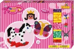 HAMA Bügelperlen My First Hama Maxi Beads 900 Perlen Inkl. 2 Platten 8713