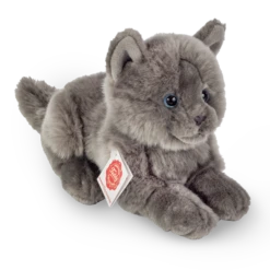 Teddy Hermann 91831 Kartäuser Katze Liegend Ca. 20cm Plüsch