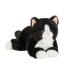 Teddy Hermann 91835 Schwarze Katze Liegend Ca. 30cm Plüsch Kuscheltier Schlenker -Nici || Wild Republic || Depesche Verkäufe 91835 6 Katze liegend schwarz weiss