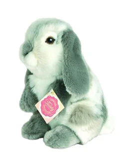 Teddy Hermann 93760 Hase Sitzend Hockend Ca. 19cm Grau Plüsch