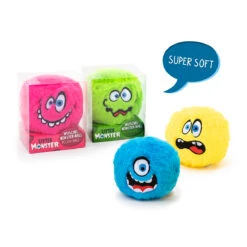 Trendhaus 953230 LITTLE MONSTER Wuschel Monsterball 11,5cm Knautschball - Gelb -Nici || Wild Republic || Depesche Verkäufe 953230 b LITTLE MONSTER Wuschel Monster Ball