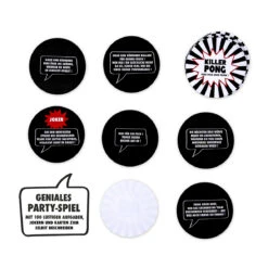 Trendhaus 955968 PARTY Lustiges Trinkspiel "Killer-Pong Challenge" 100-teilig 10 Trendhaus 955968 PARTY Lustiges Trinkspiel "Killer-Pong Challenge" 100-teilig -Nici || Wild Republic || Depesche Verkäufe 955968 e SILVESTER Trinkspiel Killer Pong