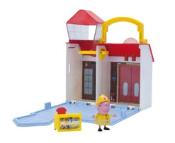 Peppa Pig Wutz Kleines Feuerwehrhaus Feuerwache Jazwares 96586 Spielset