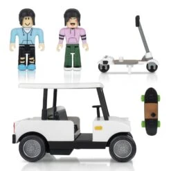 JAZWARES Roblox Mix & Match Brookhaven: Golf Cart Fahrzeug Mit Figur ROG0239 -Nici || Wild Republic || Depesche Verkäufe Brookhaven Golf Cart ROG0240 Composite OP ROG0239 kk