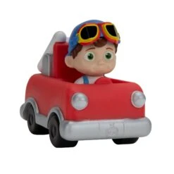 JAZWARES CoComelon Mini Fahrzeuge Zum Sammeln Ca. 9cm - Rotes Feuerwehrauto