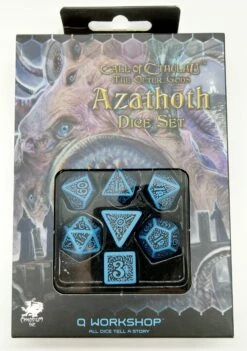 Call Of Cthulhu The Outer Gods Azathoth Rollenspielwürfel Blau&Schwarz (7 Stück)