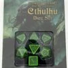 Call Of Cthulhu The Outer Gods Würfelset Rollenspielwürfel Grün&Schwarz(7 Stück)