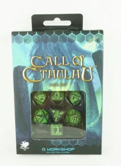 Call Of Cthulhu Würfelset Rollenspielwürfel Schwarz & Grün (7 Stück) -Nici || Wild Republic || Depesche Verkäufe Call of Cthulhu Wuerfelset Rollenspielwuerfel schwarz gruen 7 Stueck 1